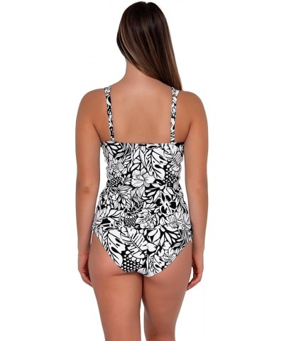 Women's Standard Taylor Tankini Swimsuit Top with Underwire Caribbean Seagrass Texture $45.32 Swimsuits