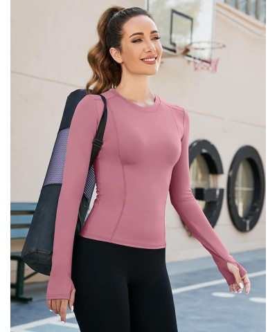 Women Workout Shirts 1/2/3 Pack Athletic Compression Tee Dry Fit Yoga Gym Basic Tops B1_2 Pack_black&grey-pink_long Sleeve $1...