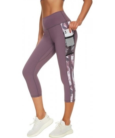 Women's Capri Yoga Pants Exercise Running Workout Leggings with Pockets 1863 $15.38 Leggings