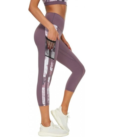 Women's Capri Yoga Pants Exercise Running Workout Leggings with Pockets 1863 $15.38 Leggings