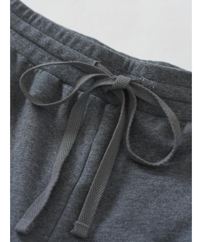 Women's Cotton Capris with Pockets 2 Pack Black & Granite Heather $17.55 Pants