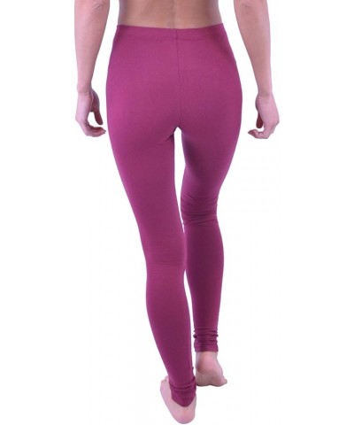 VF-Sport Long Leggings - Cotton (Junior and Junior Plus Sizes) Burgundy $15.18 Leggings