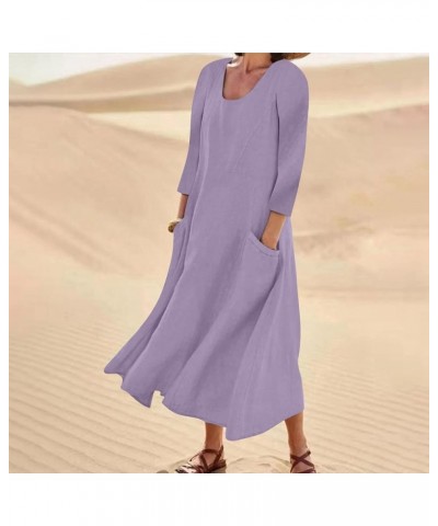 Women's Plus Size Dresses Neck Semi Formal Vegas Quarter Sleeve Rompers Short A Spring Romper With Shorts, S-3XL 2-purple $10...