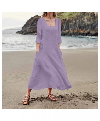 Women's Plus Size Dresses Neck Semi Formal Vegas Quarter Sleeve Rompers Short A Spring Romper With Shorts, S-3XL 2-purple $10...