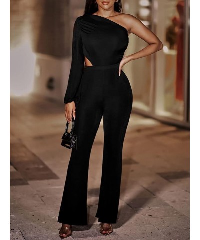 Women Sexy Off Shoulder Strapless Floral Wide Leg Jumpsuit Romper Flare Palazzo Long Pants Set 5black $13.24 Suits