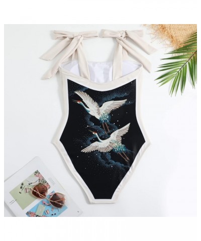 Vintage Women's One Piece Swimsuit Set with Sarong Swimsuit Coverup - The Perfect Beach Look Retro - B $16.60 Swimsuits