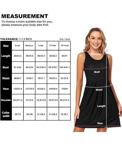 Women's Sleeveless Casual Dresses Swing Cover Up Sundress with Pockets(S-XXL) Multi 2 $17.22 Swimsuits