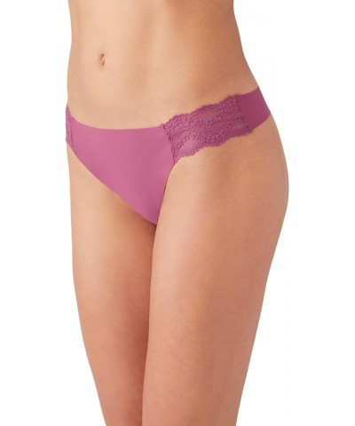 Women's B.Bare Thong Panty Raspberry $6.52 Lingerie