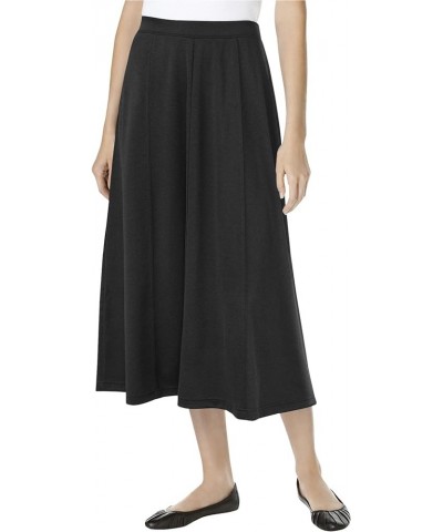 Women's Plus Size Ponte Knit A-Line Skirt Heather Charcoal $17.60 Skirts