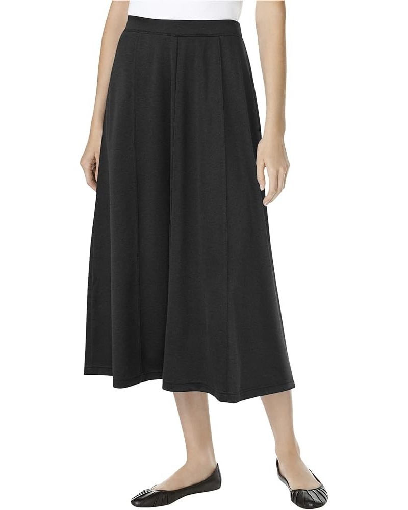 Women's Plus Size Ponte Knit A-Line Skirt Heather Charcoal $17.60 Skirts