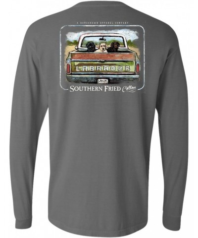 Lab Dogs in Pick Up Muck Truck Long Sleeve T Shirt $22.33 T-Shirts