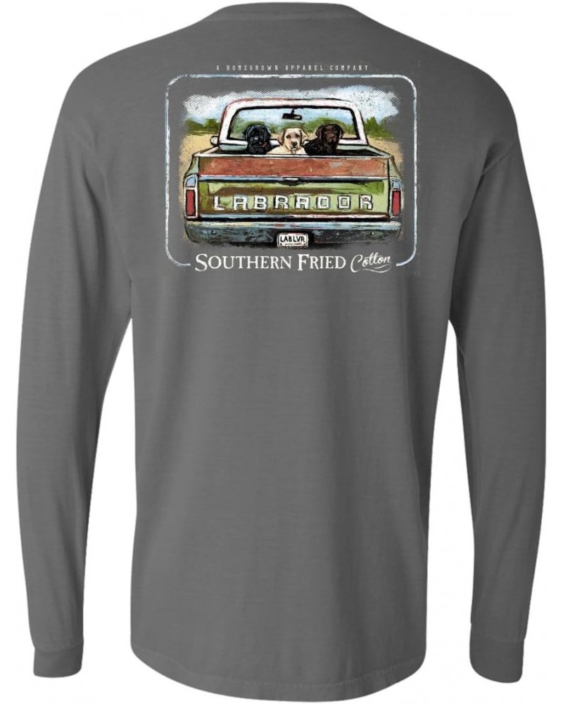 Lab Dogs in Pick Up Muck Truck Long Sleeve T Shirt $22.33 T-Shirts