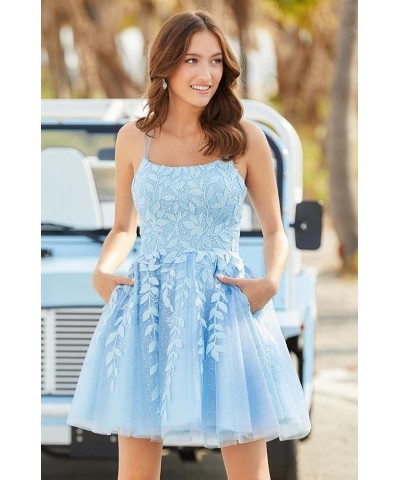 Homecoming Dresses for Teens Short Tulle Juniors Prom Dress with Pockets 2024 R002 Royal Blue $38.99 Dresses