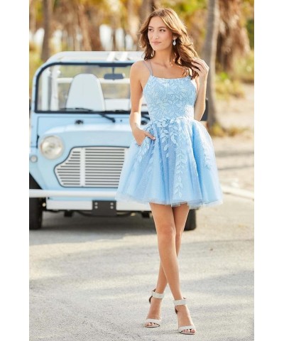 Homecoming Dresses for Teens Short Tulle Juniors Prom Dress with Pockets 2024 R002 Royal Blue $38.99 Dresses