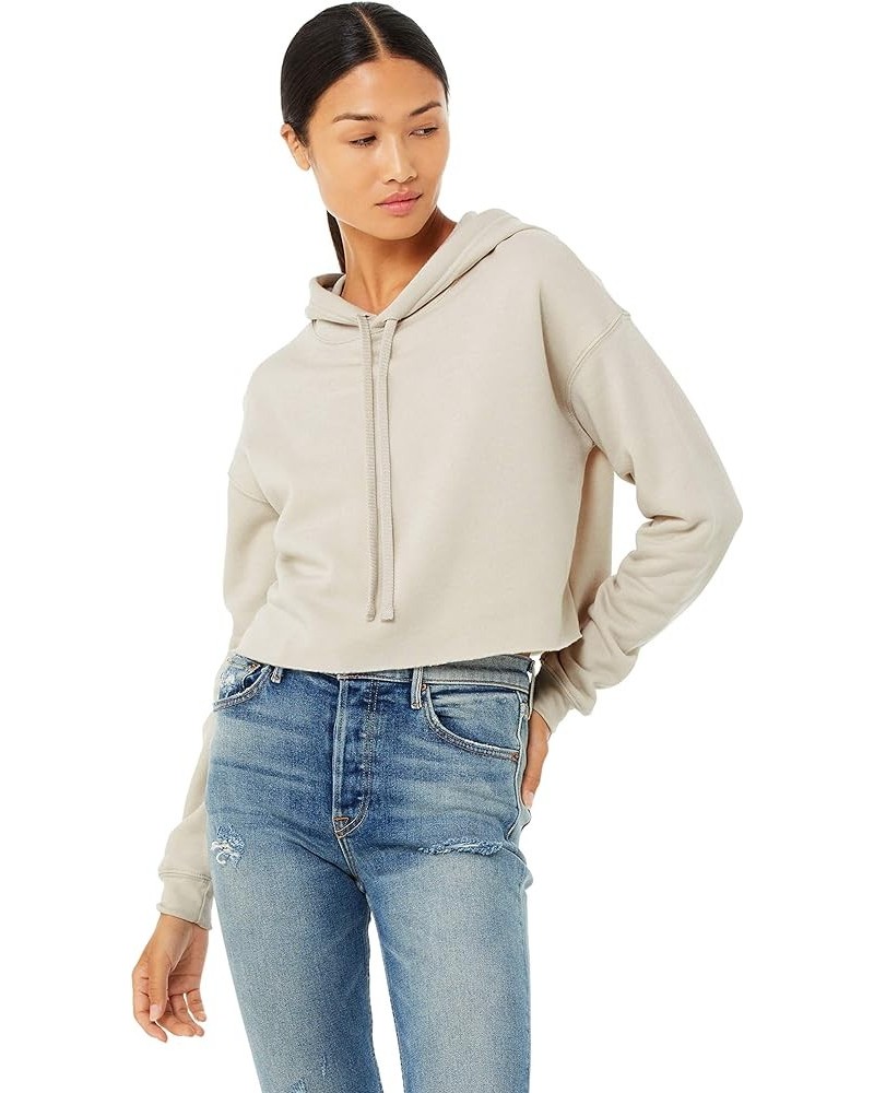 Women's Crop Hoodie Heather Dust $16.99 Hoodies & Sweatshirts