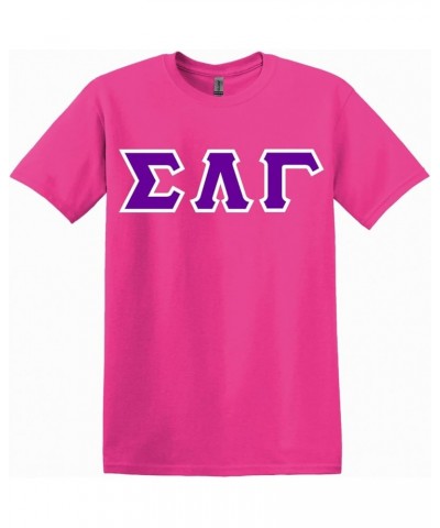 Sigma Lambda Gamma Twill Letter Shirt Pink $21.24 T-Shirts