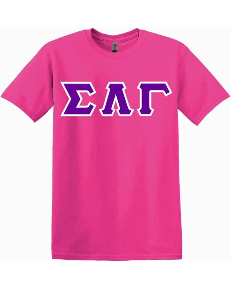 Sigma Lambda Gamma Twill Letter Shirt Pink $21.24 T-Shirts