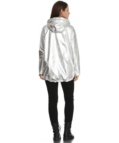 womens Windbreaker Silver $23.46 Coats