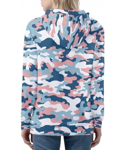 Womens Zip Up Hoodies Long Sleeve Spring Casual Sweatshirts Jacket Trendy Hoodie with Pockets Pink Blue Camouflage $21.72 Hoo...