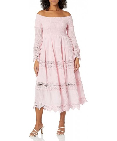 Women's 3 Quarter Sleeve Amberlee Long Dress Pastel Dream Multi $39.28 Dresses