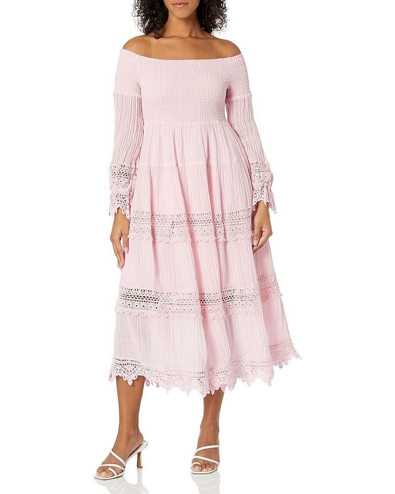 Women's 3 Quarter Sleeve Amberlee Long Dress Pastel Dream Multi $39.28 Dresses