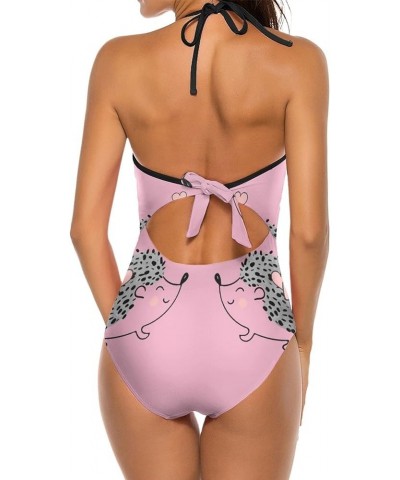 Women One-Piece Halter Bikini Padded Swimwear Tie Side Triangle Bathing Suit Multi 7 $13.03 Swimsuits