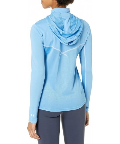 Women's Icon X Hoodie |UPF 50+ Long-Sleeve Fishing Shirt Small Azure Blue $31.34 Activewear