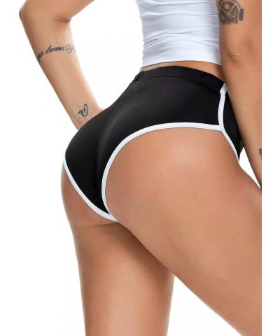 Women's Low Rise Dolphin Shorts Daisy Dukes Plus Running Workout Fitness Sport High Cut Yoga Booty Shorts Black $10.43 Active...