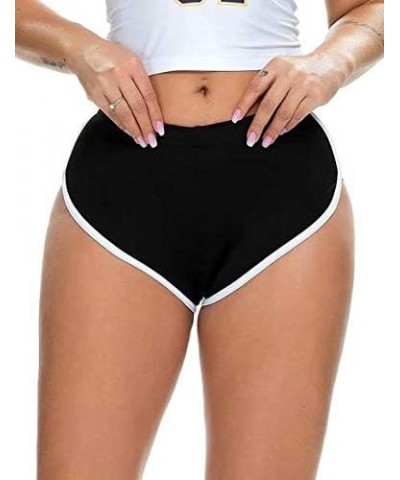 Women's Low Rise Dolphin Shorts Daisy Dukes Plus Running Workout Fitness Sport High Cut Yoga Booty Shorts Black $10.43 Active...