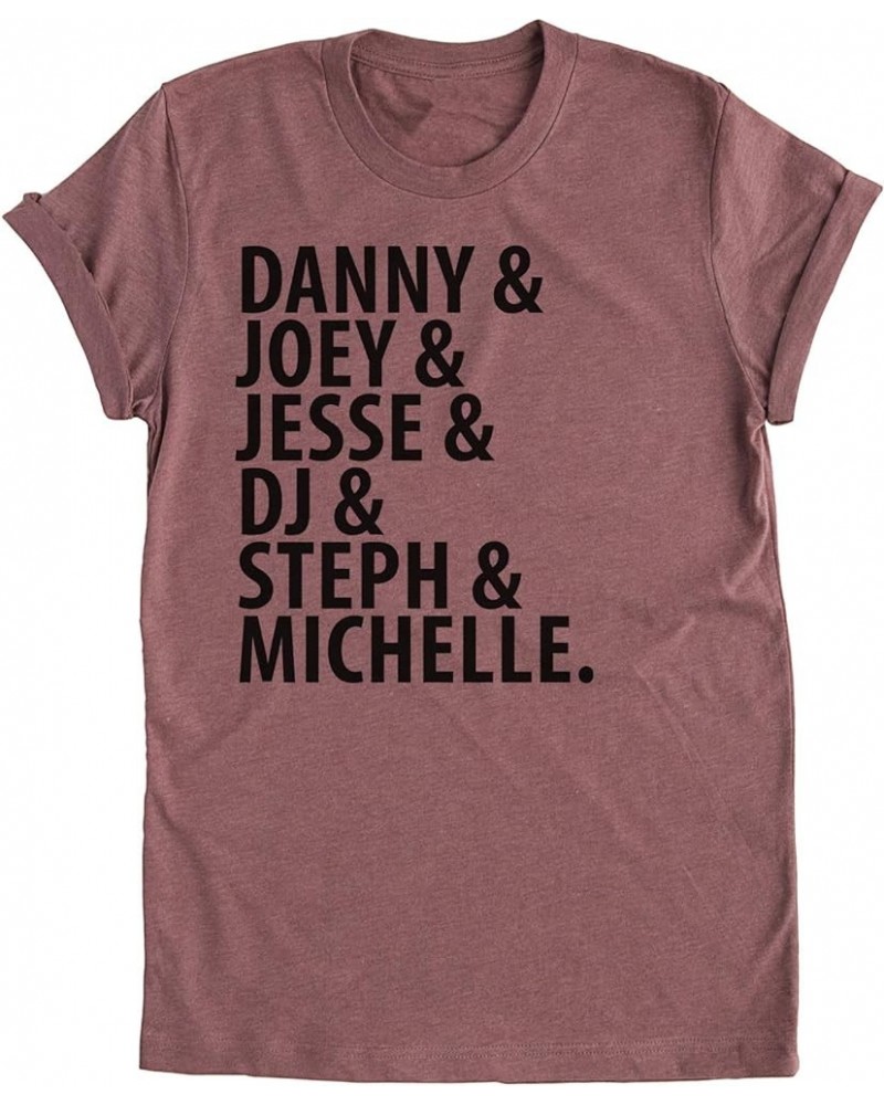 The Tanner Family Character Tee - Unisex Tee Shirt Mauve $15.39 T-Shirts