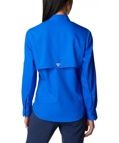 Women's Tamiami Ii Long Sleeve Shirt Blue Macaw $23.61 Blouses