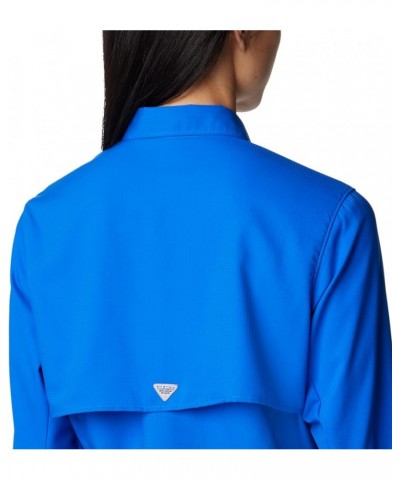 Women's Tamiami Ii Long Sleeve Shirt Blue Macaw $23.61 Blouses