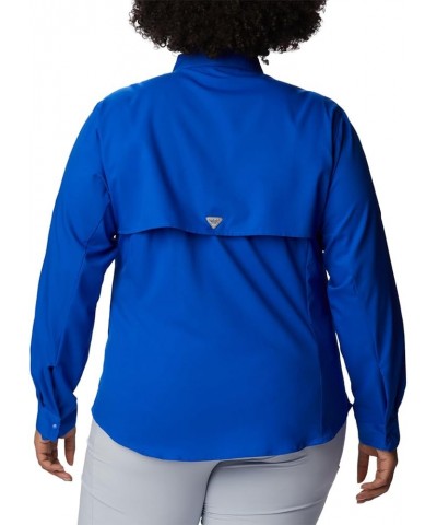 Women's Tamiami Ii Long Sleeve Shirt Blue Macaw $23.61 Blouses