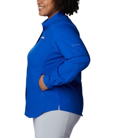 Women's Tamiami Ii Long Sleeve Shirt Blue Macaw $23.61 Blouses