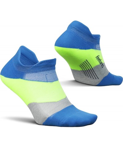 Elite Ultra Light No Show Tab Solid - Running Socks for Men & Women, Athletic Compression Socks, Moisture Wicking Boulder Blu...