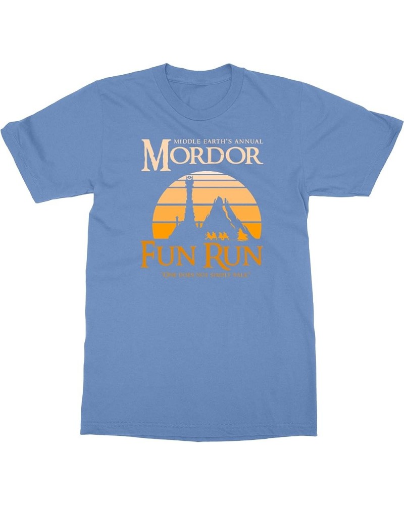 Annual Mordor Fun Run Funny Rings Movie Unisex T-Shirt Carolina Blue $16.22 T-Shirts