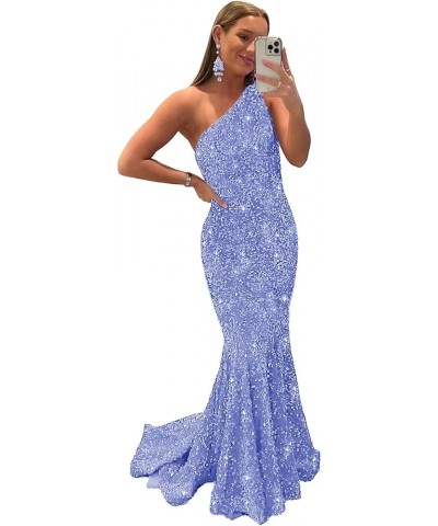 Sequins Prom Dresses Long Sleeveless Mermaid with Slit Formal Party Evening Gowns A-lavender $32.90 Dresses