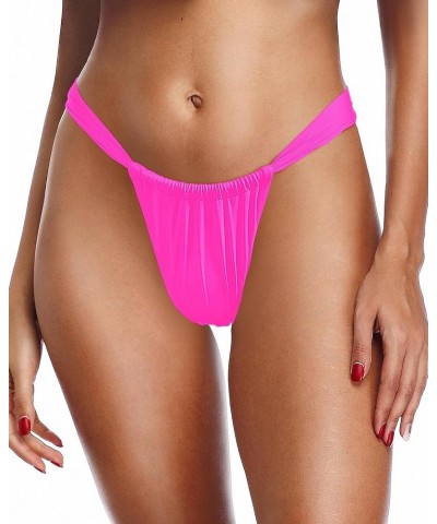 Women Sexy Bikini Bottom Swim Bottom Brazilian Swimsuit Bathing Suit Bottom Hot Pink-wide $11.33 Swimsuits