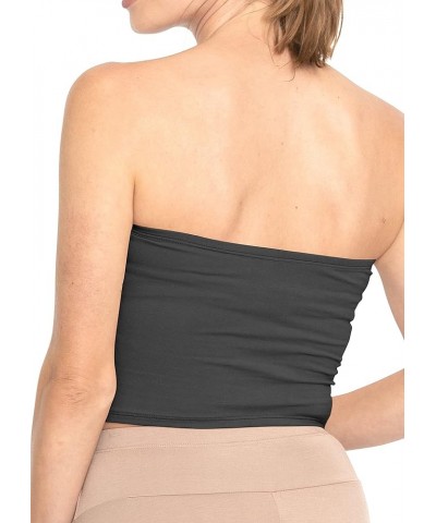 Women's Regular and Plus Size Crop Tube Top | Sizes Small - 5X | Made in The USA Black $12.38 T-Shirts