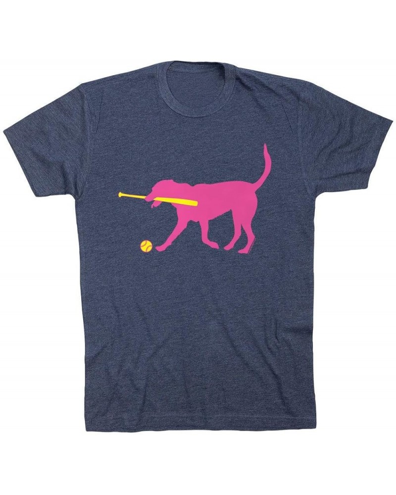 Mitts The Softball Dog T-Shirt | Softball Tees by ChalkTalk Sports | Multiple Colors | Youth and Adult Sizes Adult Navy $17.8...