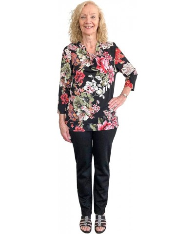 Back-Panel Adaptive Pants Clothing Elderly Women - Tricotti Black $27.99 Others