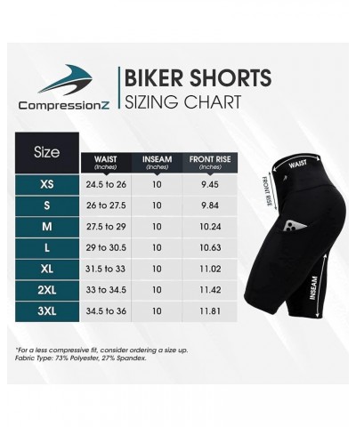 Women's Compression Biker Shorts for Running Cycling Yoga Gym 10", 7"… Black 10 $17.57 Shorts