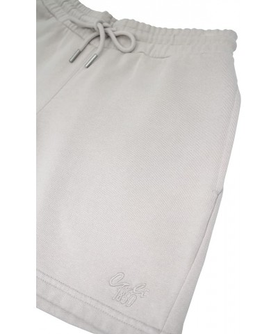 Women's Premium Cloud Fleece SweatShorts - Drawstring Elastic Waist Soft Cozy Casual Shorts Light Taupe $18.40 Activewear