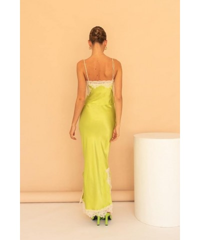 Women Y2k Low Cut 2 Piece Maxi Skirt Set strapless tube crop top and High Waist Bodycon Slit Long Skirt Club Outfits W-green ...