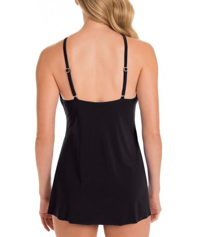 Women's Swimwear Parker Tummy Control Underwire Bra Swimdress with Adjustable Straps Black $61.51 Others