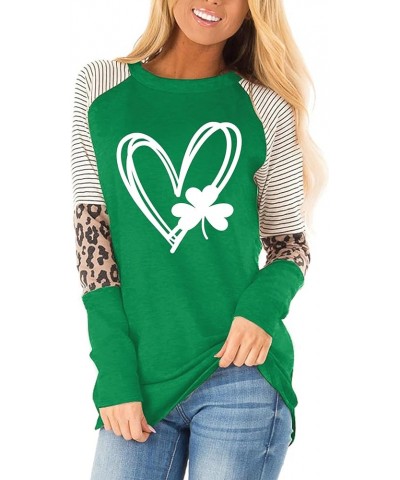 Oversized St Patricks Day Shirts Women Lucky Shamrock Shirt Clover Heart Graphic Tees Tops Irish Shirt Gift Green11-patricks ...