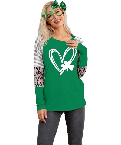 Oversized St Patricks Day Shirts Women Lucky Shamrock Shirt Clover Heart Graphic Tees Tops Irish Shirt Gift Green11-patricks ...