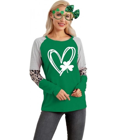 Oversized St Patricks Day Shirts Women Lucky Shamrock Shirt Clover Heart Graphic Tees Tops Irish Shirt Gift Green11-patricks ...