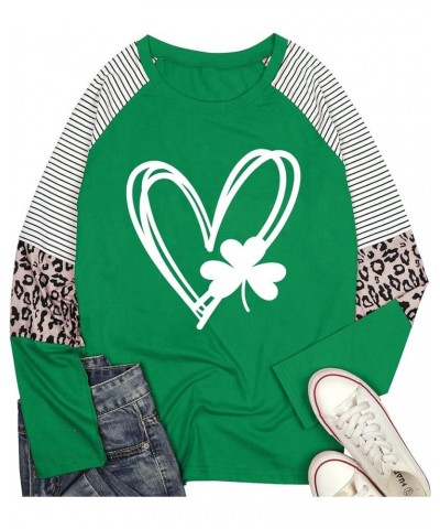 Oversized St Patricks Day Shirts Women Lucky Shamrock Shirt Clover Heart Graphic Tees Tops Irish Shirt Gift Green11-patricks ...