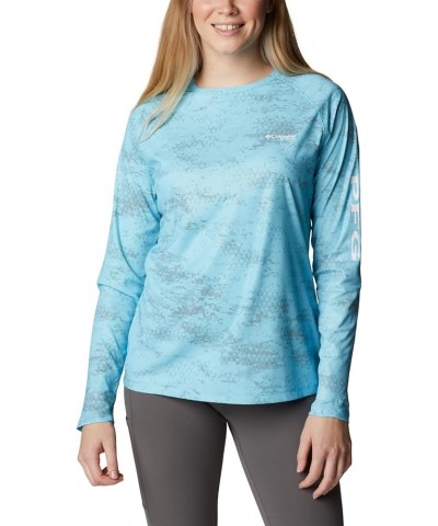 Women's Printed Tidal Deflector Long Sleeve Atoll/Pfg Camo Dark Medium $33.60 T-Shirts